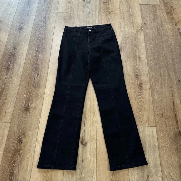 J. McLaughlin Women’s Black Mid-Rise Straight Leg Denim Jeans Size 6 NWOT - Picture 2 of 8